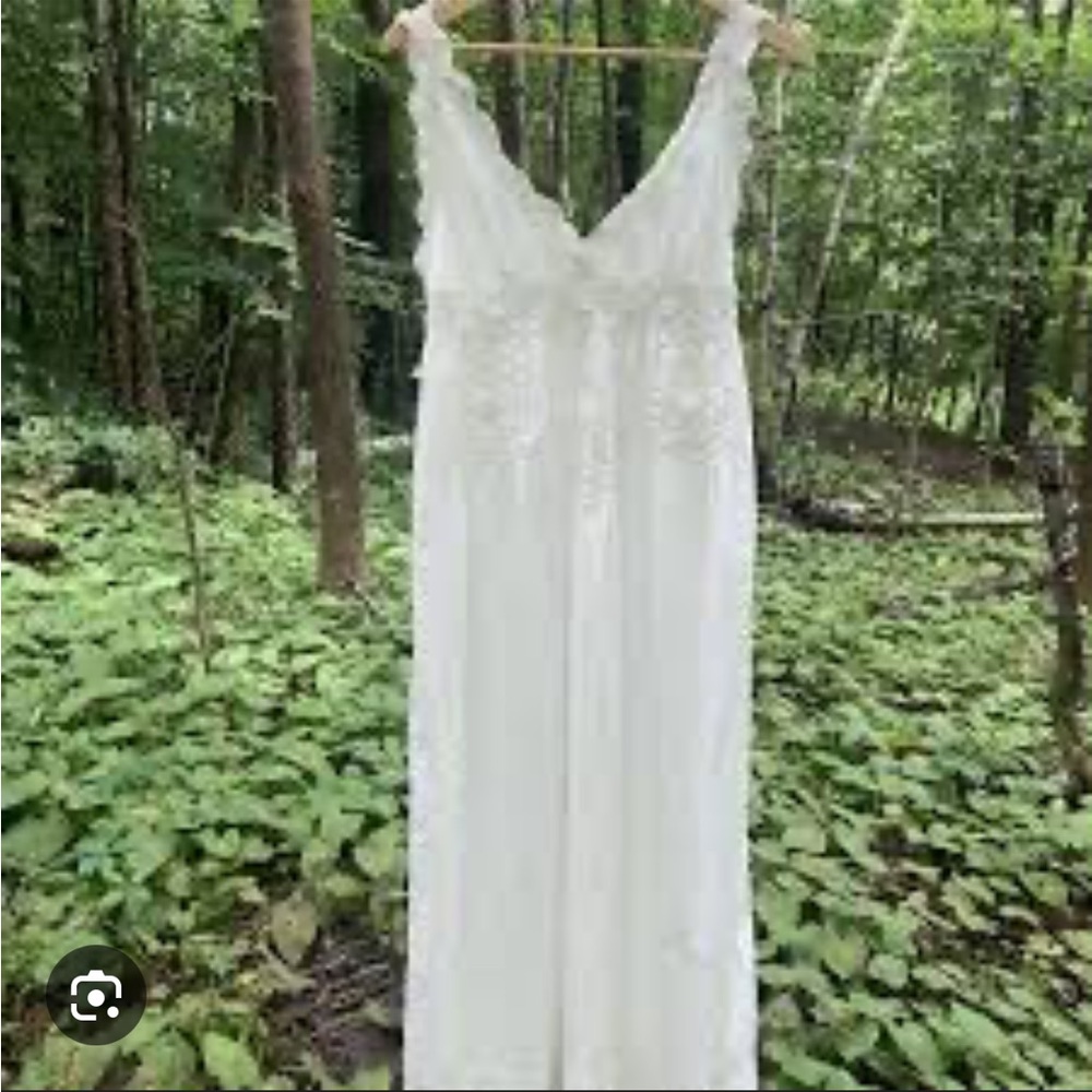 Down White Cotton Lace Nightgown
